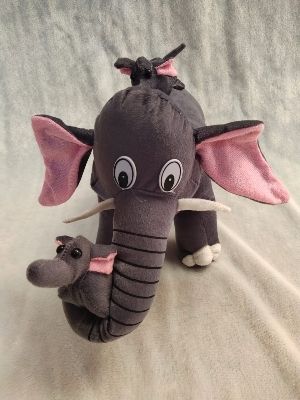 Grey Elephant Plush Stuffed Toys