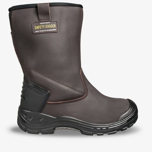 Leather Safety Boot Brown