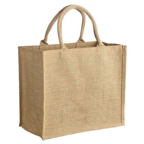 Natural Brown Handled Shopping Jute Bag