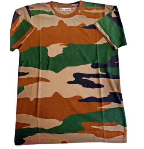 Short Sleeves Mens Camouflage T Shirt