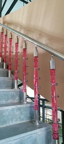 Any Color Ss304 Stainless Steel Frame Acrylic Railing