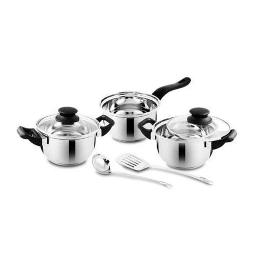 Stainless Steel Cookware Set For Kitchen And Gifting Use Size: As Per Customer Requirement