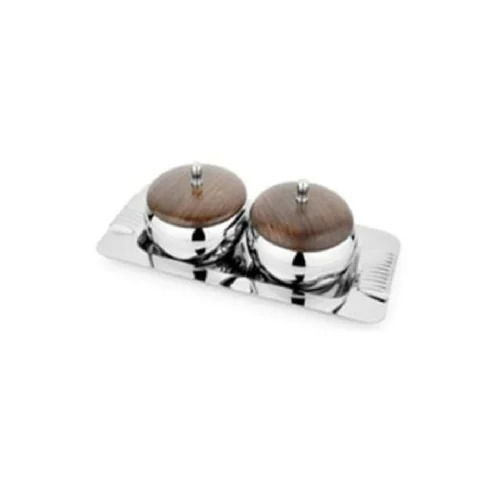 Stainless Steel Serving Set Bowl And Tray