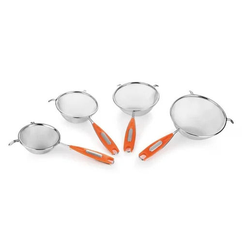 Stainless Steel Soup And Juice Strainer Set Of 4 Pieces Size: As Per Customer Requirement