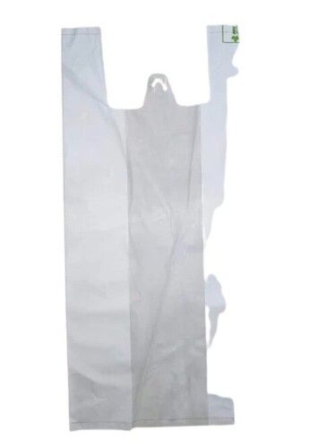 W Cut Plain Corn starch Biodegradable Carry Bag