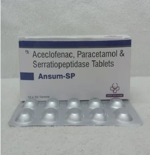 ANSUM SP- (Acelofenace, Paracetamol And Serratiopeptidase Tablets)