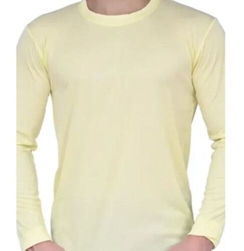 Full Sleeves Plain Pattern Mens T Shirts