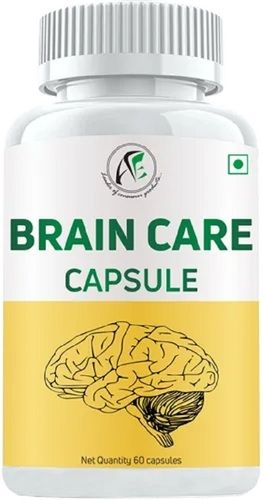 Herbal Brain Care Capsules (Packaging Size : 60 Capsules)