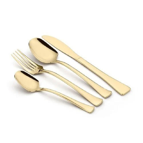 Light Weight Stainless Steel Kraft Gold Cutlery Set