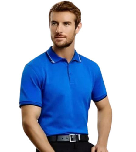 Mens Plain Short Sleeves Polo T Shirt