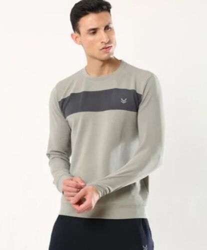 Round Neck Dry Fit Long Sleeve Mens Polyester T Shirt