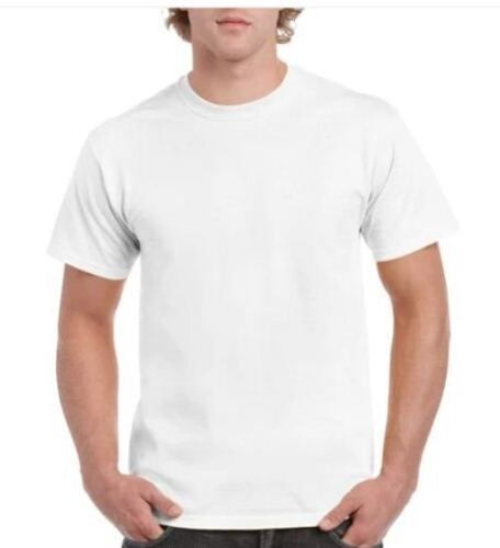 Round Neck Short Sleeves Plain Mens Polyester T Shirts