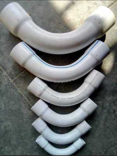 Round Welded White Upvc Plastic Pipe Bend For Structure Pipe