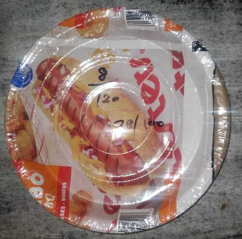 इवेंट और पार्टी सप्लाई के लिए डिस्पोजेबल प्रिंटेड पेपर प्लेट्स