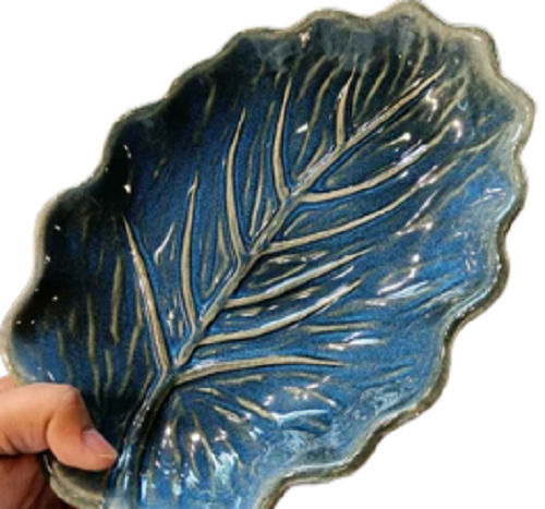 Leaf Shaped Ceramic Plate