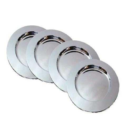 Utensil Sets Round Shape Stainless Steel Charger Plate