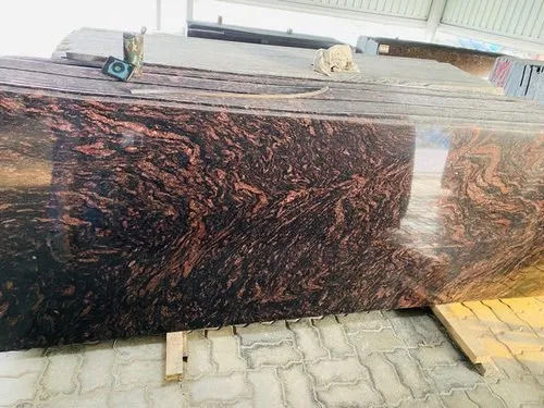 Stain Resistant Rectangular Peradiso Brown Granite Slabs