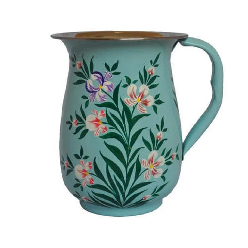 1 Litre Capacity Steel Coloured Printed Jug