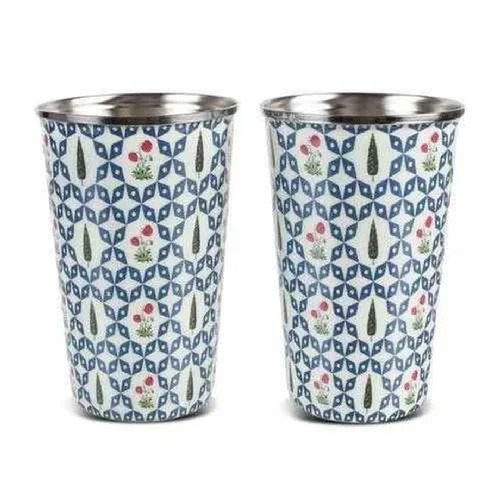 Utensil Sets Colored Printed Stainless Steel Glass For Corporate Gifting Use