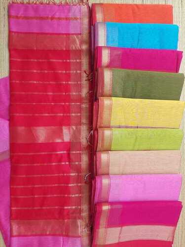 Ladies Pure Silk Saree With Blouse Attached