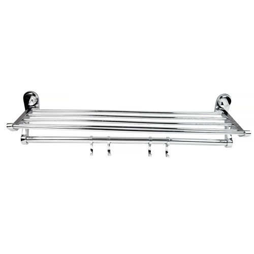 Silver Veer 24 Inches Brass Redlay Towel Rack