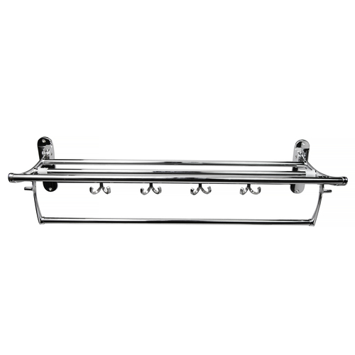 Silver Veer Round Folding Stainless Steel Towel Rack