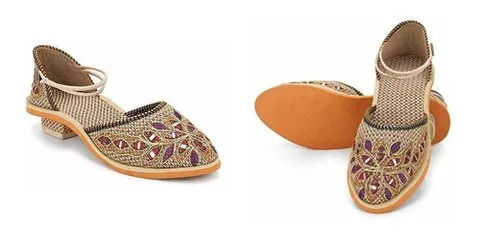 Fancy Jute Sandles For Ladies at Best Price in Jaipur Rajasthani Nagra Foot Collection