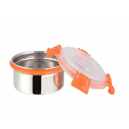 Utensil Sets Lock And Lock Round Stainless Steel Food Storage Container With Plastic Lid