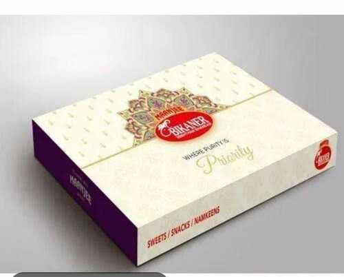 Rectangular Shape Printed Paper Sweet Box For Packaging Use