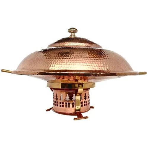 Steel Copper Chafing Dish with Sigdi Design Gel Fuel Stand