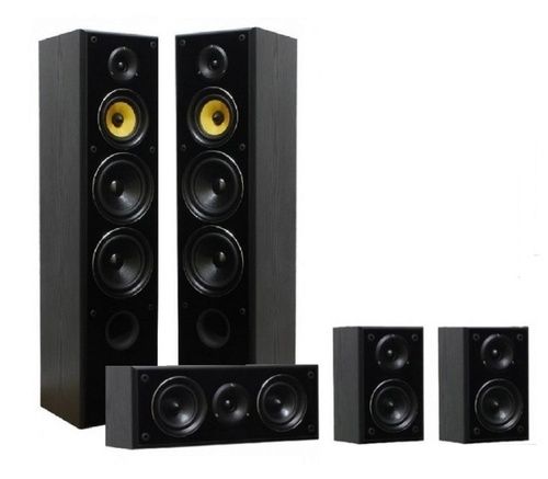 Black Taga Harmony Tav-606 20-100W 5.0 Channel Home Speaker Systems