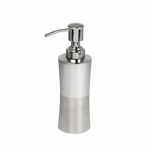 Chrome Veer Light Weight Round Manual Soap Dispenser