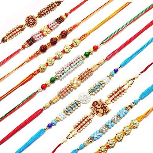 Eco-Friendly Fade Resistance Handmade Designer Rakhi For Rakhi Festival