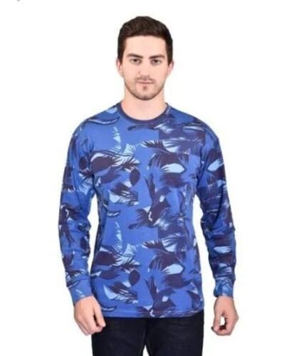 Full Sleeves Camouflage Cotton T Shirt