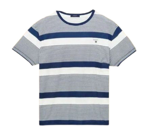 Mens Stripped Round Neck T Shirt