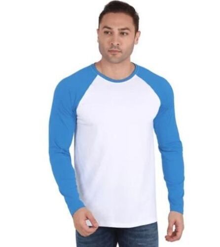 Multi Color Full Sleeves Round Neck Mens T Shirts 