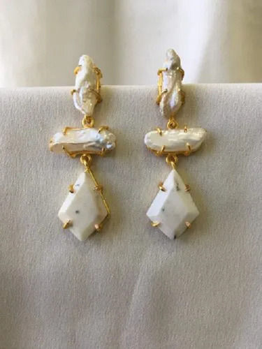 Natural Stone Earrings For Ladies