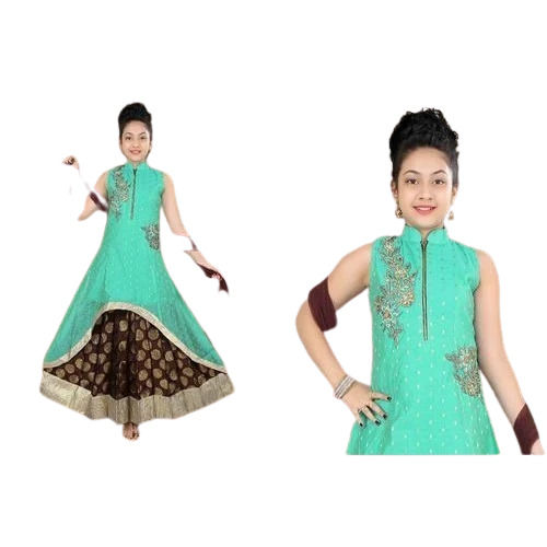 Party Wear Regular Fit Sleeveless Ladies Fancy Anarkali Suit