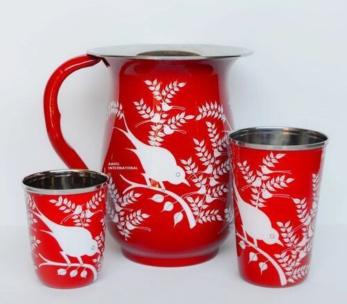 Printed Stainless Steel Hand Painted Enamelware