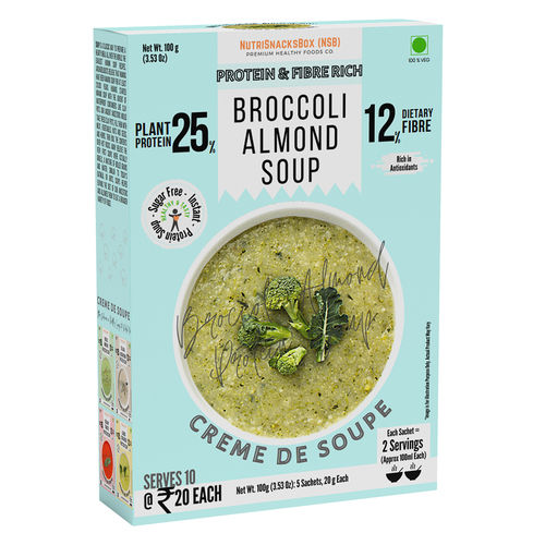 Protein and Dietary Fibre Rich Broccoli Almond Soup, 100g