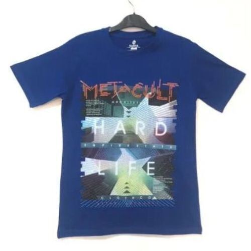 Short Sleeve Mens Cotton Printed T Shirts
