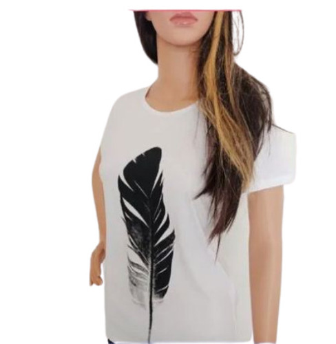 Women Leaf Printed T-Shirts