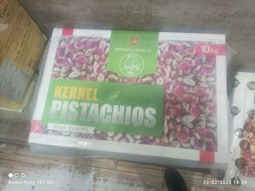 10kg Packed A Grade Dried Organic Kernel Pistachios