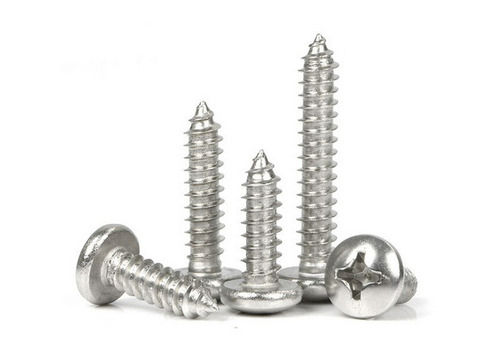 Silver Sturdy Construction Self Tapping Screws