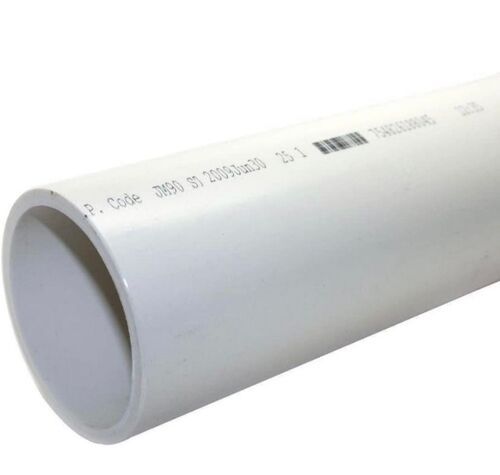 PVC Plumbing Pipes - 4 Inch Schedule 40 Solid Lengths | Seamless Grey Round Water Pipes for Pressure and DWV Applications in Agriculture