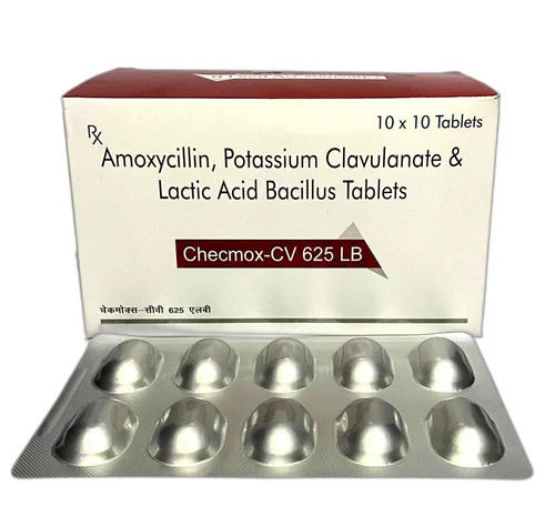 Amoxycillin 500mg + Clavulanic Acid 125 Lactic Acid Tablets