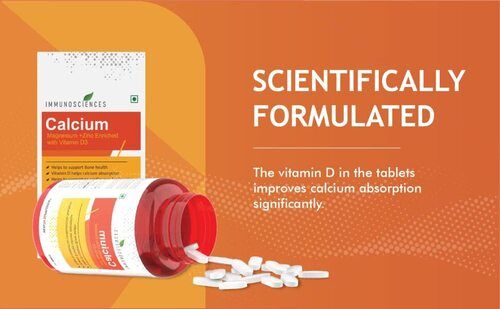 Calcium Multivitamin Zinc Enriched With Vitamin D3 Tablets Ingredients: Written