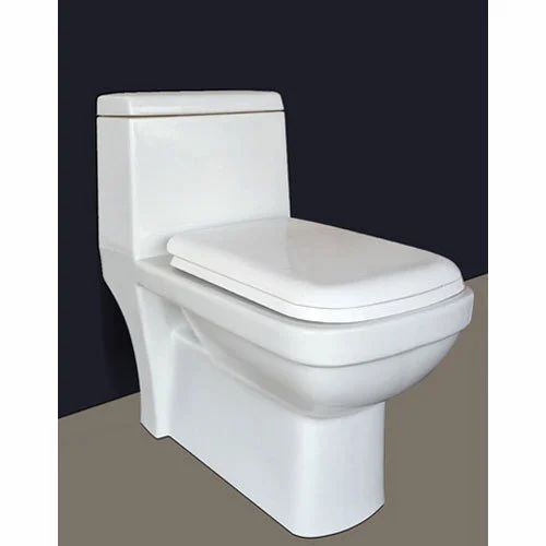 Ceramic Single Piece Water Closet For Home And Office Use