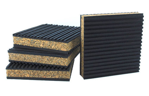 Square Shape High Strength Solid Cork And Rubber Pads For Industrial