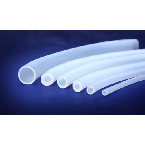 Third Fourth Inch Size White Round Silicone Tube